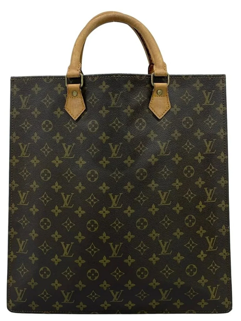 LOUIS VUITTON Sac Plat M51140 Monogram Unconfirmed Handbag Monogram Canvas